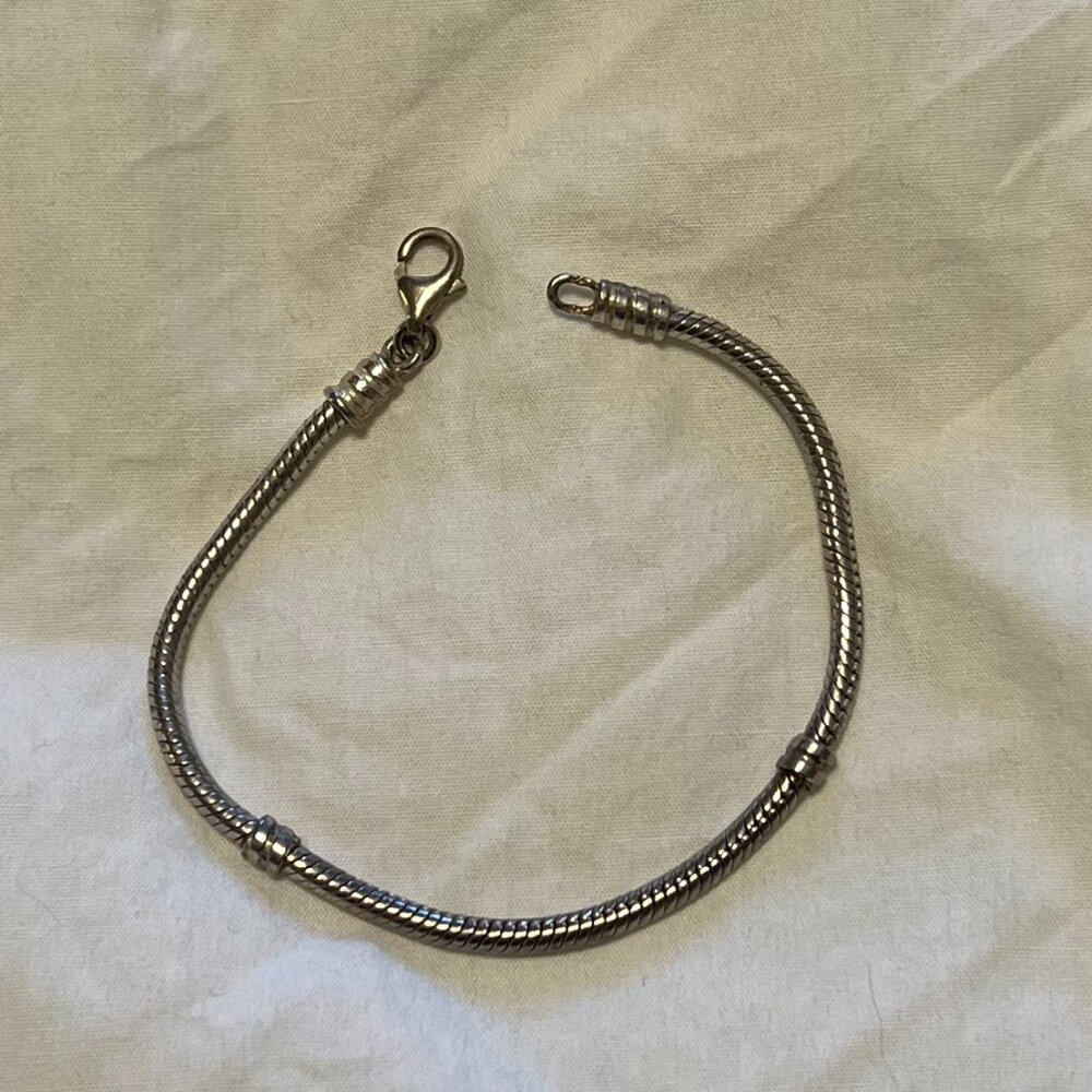 Pandora Lobster Clasp Snake Chain Bracelet in Sterling Silver